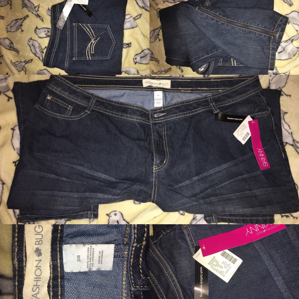 NWT Jeans with zipper at ankle